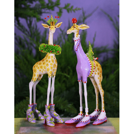 patience brewster krinkles george and janet giraffe orn krinkles christmas ornaments
