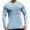 Blue, variant on Base Layers Long Sleeve, Crew Neck Mesh Breathable Sweat Pullover Base Shirt Running Basketball Outdoor Training Light Jacket Activewear for Men