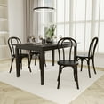thumbnail image 3 of Emma + Oliver Solid Wood Thonet Style Stack Dining Chair with Early American Finish, 3 of 11