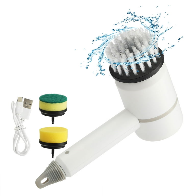 Small rechargeable spin scrubber kitchen sink dish 3 in 1 multifunctional handheld  electric cleaning brush - AliExpress