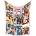 thumbnail image 5 of Best Mom Ever Blanket Personalized with Own Photos, Custom Gifts for Mom, 1st from Husband, Mom Birthday Gifts from Daughter Son, Anniversary Valentines Day Gifts for Wife Customized, 5 of 6