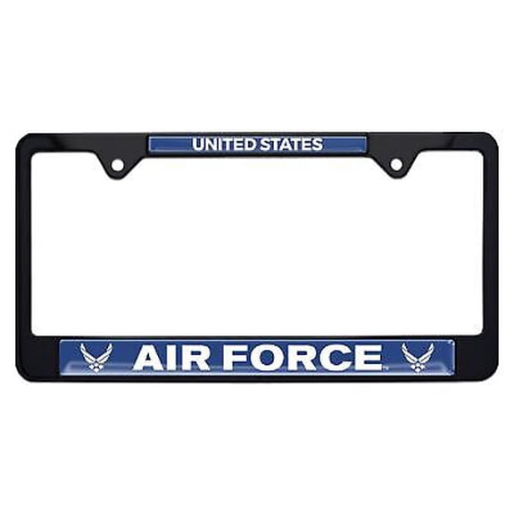United States Air Force Black Metal License Plate Frame