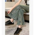 thumbnail image 4 of HIPYLO Black Jeans Super Low Rise Jeans Camo Cargo Pants Girls Cargo Size 10-12 Junior Girls Clothes Girl Toddler Clothes Size 7/8 Girls, Blue 11-12 Years, 4 of 6
