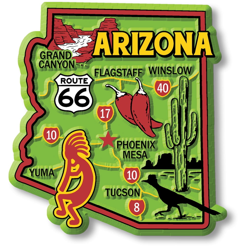 Greetings from Yuma Arizona FRIDGE MAGNET travel souvenir 