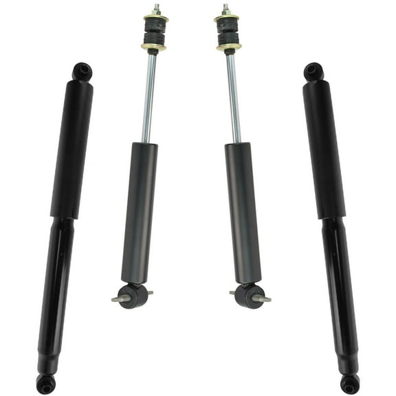 TRQ Shock Absorber Front Rear Set of 4 for Dakota Durango 2WD Pickup Truck SUV SBA60103 Fits select: 1997-2004 DODGE DAKOTA, 1999-2003 DODGE DURANGO