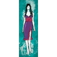 thumbnail image 2 of Rodriquez Jr, Enrique 9x18 White Modern Wood Framed Museum Art Print Titled - Runway Model on Teal, 2 of 4