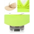thumbnail image 6 of Women Hat Summer Outdoor Sunhat Girls Beach Sun Visor Cap Ladies Ponytail Adjustable Hat, Fluorescent Green, 6 of 10