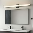 thumbnail image 5 of 52008BK-Maxim Lighting-Spec-LED Bath Vanity Light-Minimalistic Contemporary Style-Black Finish-48 Inch Size, 5 of 5