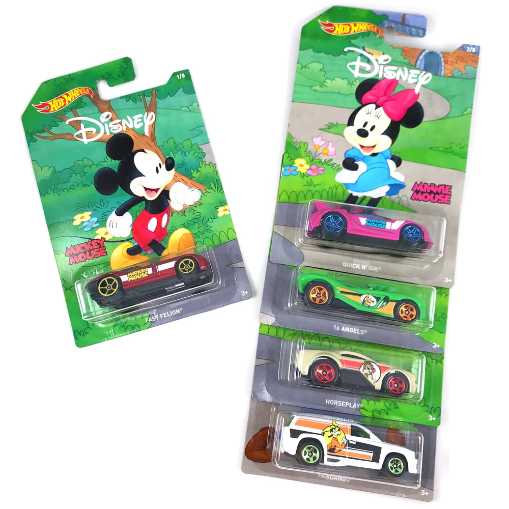 Disney x Hot Wheels Character Vehicle 90th Anniversary Edition Set