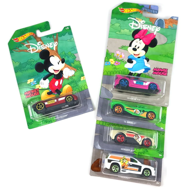 Disney x Hot Wheels Character Vehicle 90th Anniversary Edition Set Collectible Toy Car 8 Pack