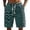 g-Dark Green, variant on PIMSSY Men Shorts Corduroy Casual Relaxed Fit Summer Comfort Soft Elastic Waist With Pockets Simple Solid Color Bottoms