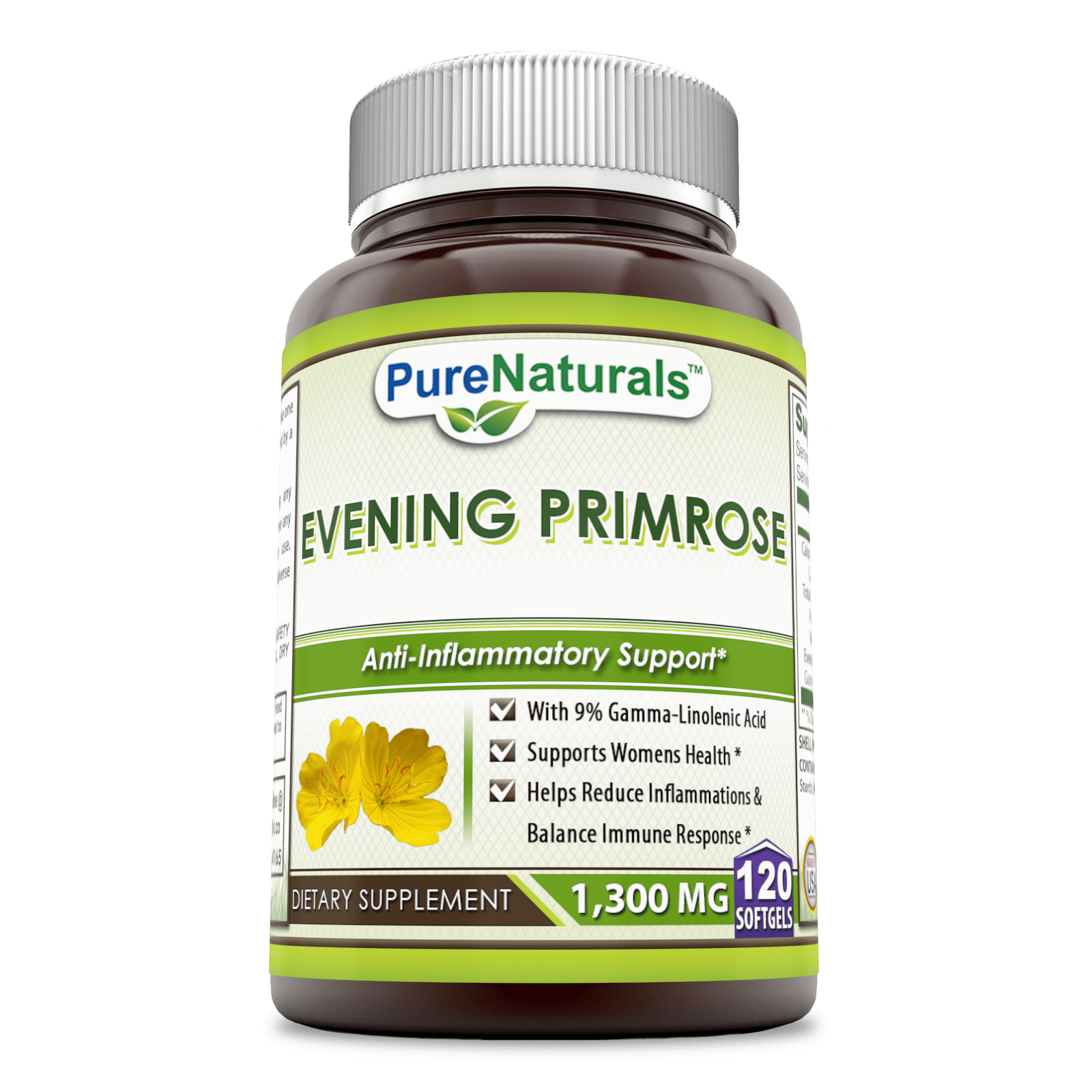 Pure Naturals Evening Primrose Oil 1300 Mg 120 Softgels