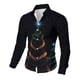 thumbnail image 5 of Seeotter Cowboy Santa Claus Christmas Hawaiian Shirt for Men Women Long Sleeve Funny Ugly Xmas Graphic Blouse Casual Shirts, 5 of 7