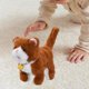 thumbnail image 5 of Juguete para caminar, peluche suave con cola, musical con función de grabación, canto, Marrón, 5 of 9