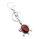thumbnail image 1 of Llavero de tortuga Zulema de cristal colgante Jaspe rojo, 1 of 4