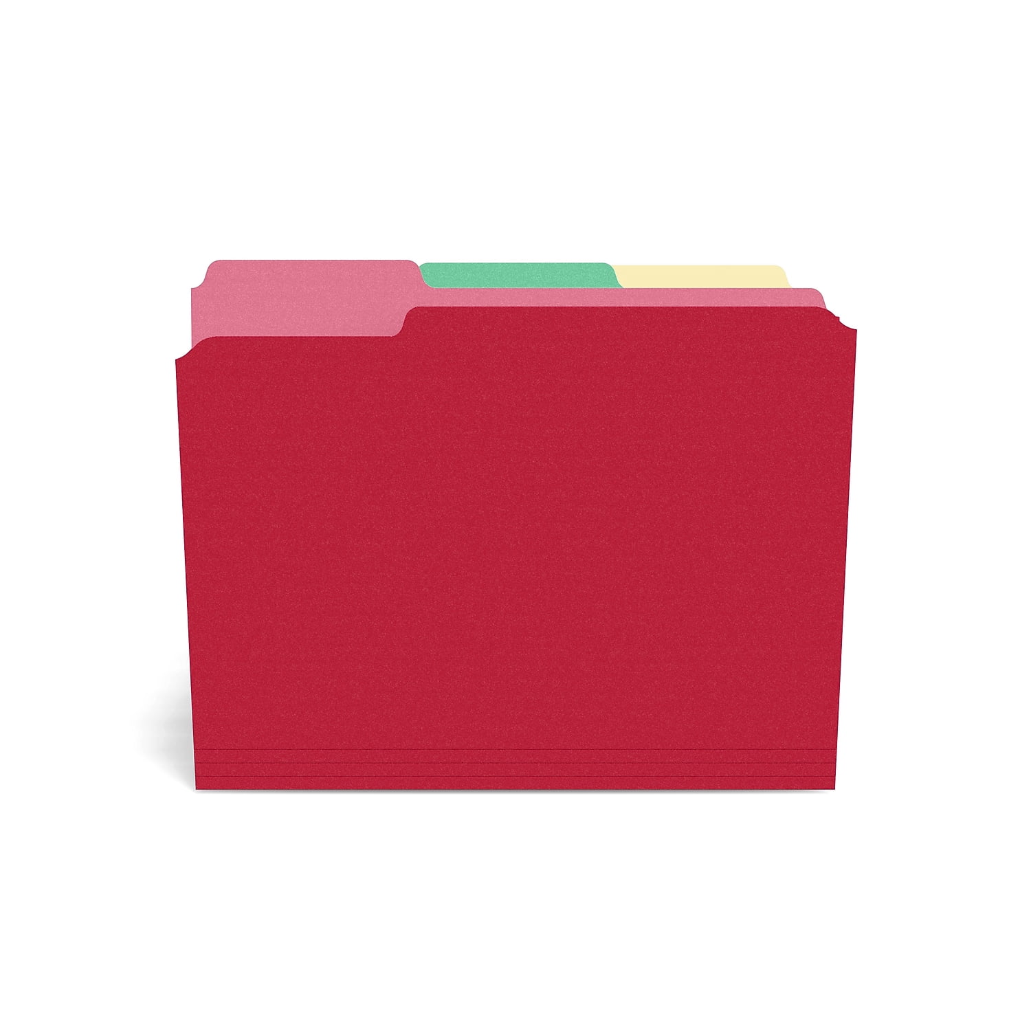 HITOUCH BUSINESS SERVICES File Folders 1/3 Cut Letter Size Assorted Colors 100/Box TR508804/508804