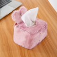 thumbnail image 4 of Tissue Holder Decorative, Cute Tissue Box Cover, Fluffy Plush Cover, Home décor, Office Desk Decoration, car Accessories, Bunny, Rabbit, 4 of 7