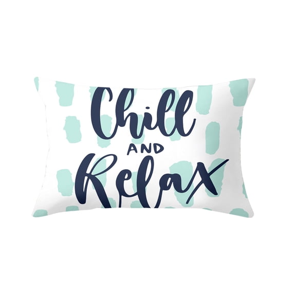 Hello Summer Sign Watermelon Pineapple Short Car Waist Pillow Sofa Window Cushion Throw Pillow