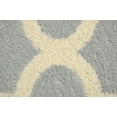 thumbnail image 5 of Mainstays Quatrefoil Silver/Ivory Indoor Area Rug, 45" x 66", 5 of 6