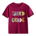 thumbnail image 4 of KAUOD Girls First Day of Second Grade Shirt Boys Back to School Clothes Kids Classic Short Sleeve Crewneck T-Shirt Tops, 4 of 7