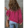 thumbnail image 3 of Haut Dolman à Col en V Fendu pour Femmes Rose, 3 of 14