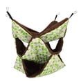 thumbnail image 3 of Cómoda cama tipo jaula verde para hámsteres, hamaca triple de 30 x 30 cm para animales pequeños, 3 of 8