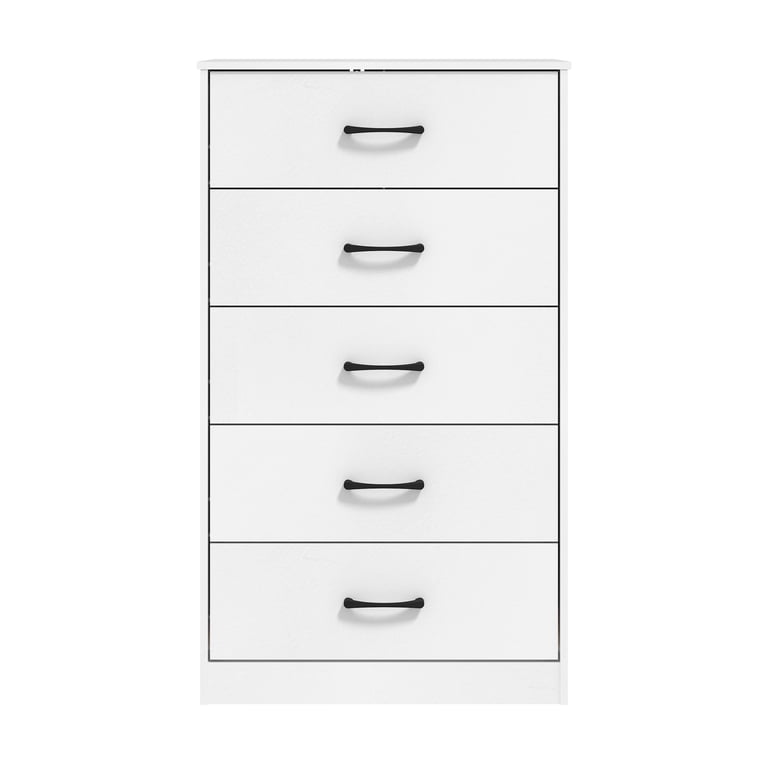 Mainstays Ardent 5 Drawer Dresser, White, Adult Unisex, Size: One Size