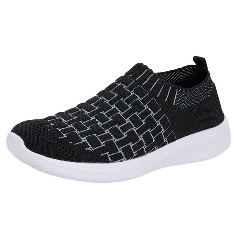 dmqupv Slide on Sneakers for Women Mesh Breathable Women Slip On Sneakers Shoes Shoes Sneakers for Women Size 11 Black 8