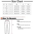thumbnail image 2 of SDNall Womens Fashion Casual Solid Elastic Waist Trousers Long Straight Pants, 2 of 9