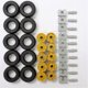 thumbnail image 1 of LEGO Parts and Pieces, rueda dorada, neumático negro, eje gris claro, 1 of 2