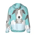 thumbnail image 3 of Uemuo Dog In Bathtub Pattern Women's Full Zip UPF 50+ Sun Protection Hoodie Jacket Long Sleeve Sun Shirt Hiking Outdoor Performance with Pockets-XX-Large, 3 of 9