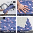 thumbnail image 3 of Yiaed Flamingo Print Flannel Doormat Mat Outdoor Indoor Door Mats, Non Slip Durable Entrance Rugs for Outside Entry, Porch, Resist Dirt, 16"x24", 3 of 7
