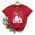 thumbnail image 6 of Youyipin womens tops USA spring fashion Shirt for Women 4th of July Shirts American Flag T-Shirt Patriotic graphic tees for women, 6 of 7