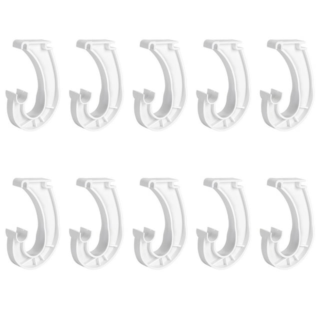 Soporte para barra de armario colgante, soporte para barra de estante de armario, soportes resistentes en forma de J para armarios colgantes, armarios de almacenamiento y cortinas