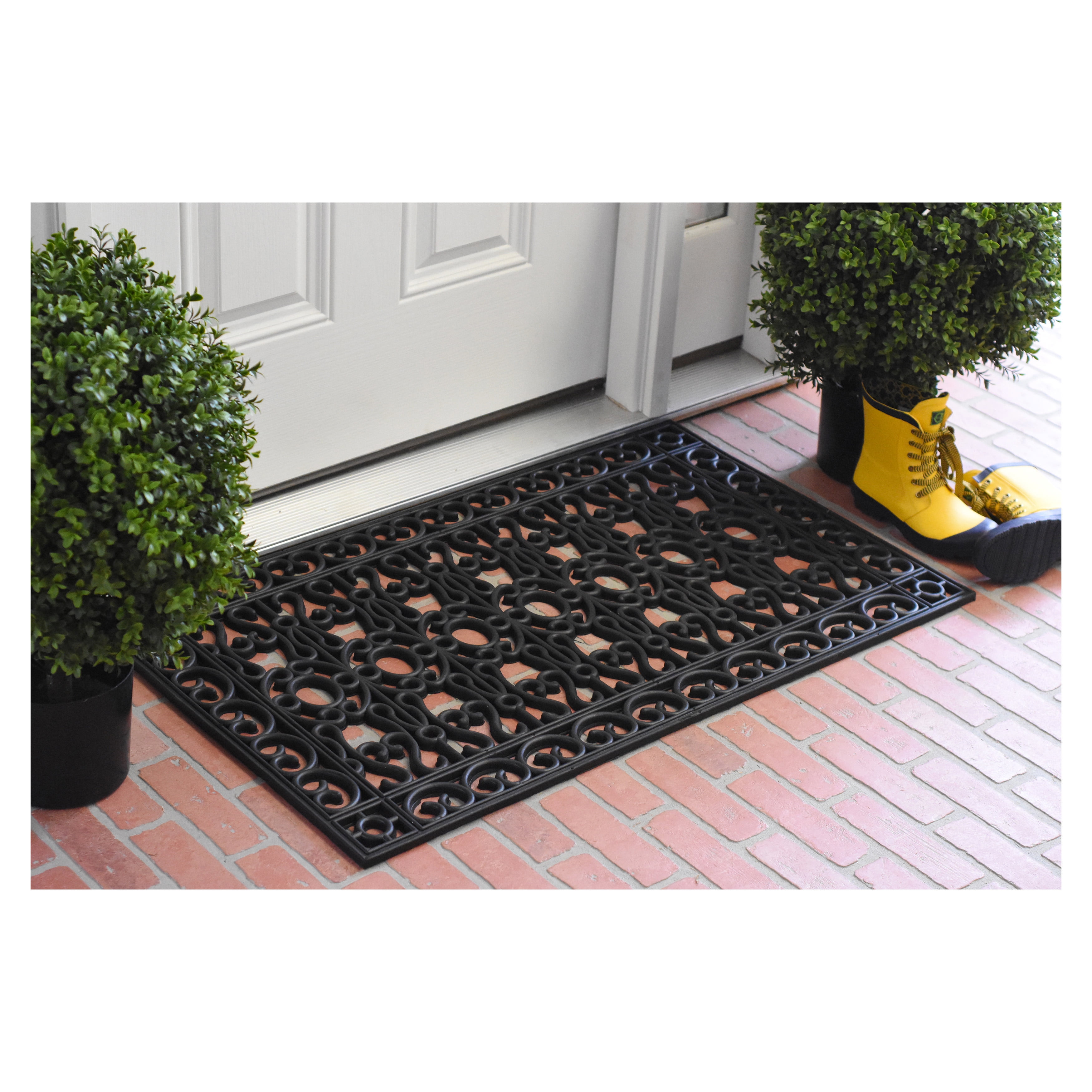 Calloway Mills Garrisons Gate Outdoor Rubber Doormat, 24" x 39"