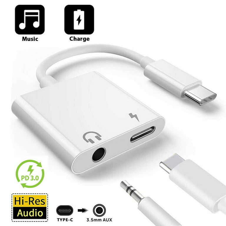 Official Samsung USB-C To Headphone Jack 3.5mm Aux Adapter - White