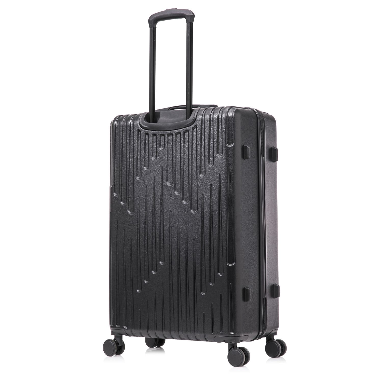InUSA DRIP 28" Hardside Lightweight Checked Luggage with Spinner Wheels, Handle and Trolley, Black
