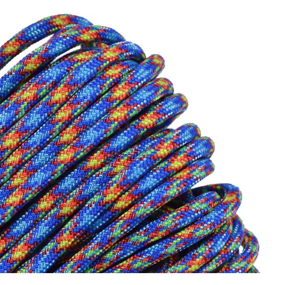 Bored Paracord Brand 550 Type III Paracord - Fire and Ice 10 Feet