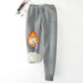 thumbnail image 2 of GA WEIHUA Winter Warm Sweatpant Women Thick Sherpa Fleece Lined Sweatpants Casual Baggy Cinch Bottom Pants Outdoor Athletic Thick Pant(Gray,M), 2 of 7