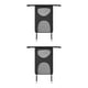 thumbnail image 4 of Kenally Red de barrera para mascotas de coche, asiento trasero de animales, seguridad Universal para Interior de coche, accesorio de aislamiento de Negro 2piezas Kenally CBP161154, 4 of 5