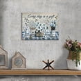 thumbnail image 5 of Rustic Floral Canvas Wall Art - Farmhouse Inspirational Quote Print, Hummingbird Flower Decor for Bathroom, Living Room & Bedroom, 5 of 7