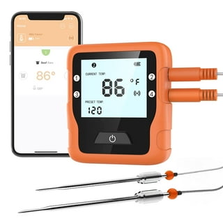 Smart Wireless Meat Thermometer with Bluetooth, delpattern Food