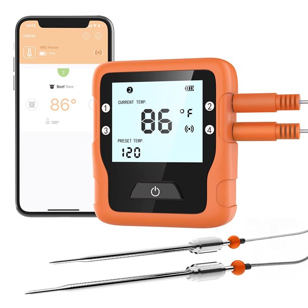 delpattern Wireless Meat Thermometer Digital, Bluetooth Food