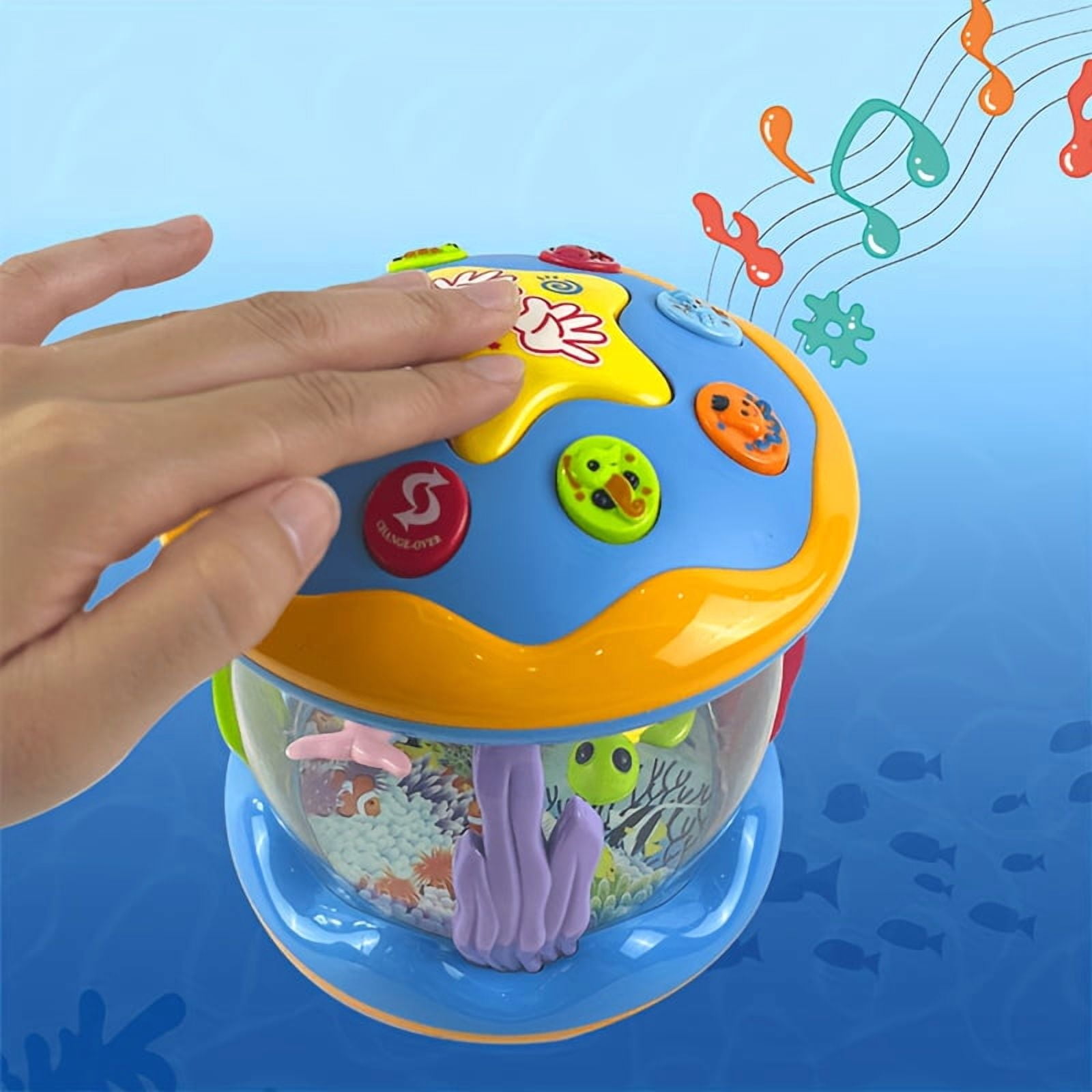 SDOTXA Ocean Projector Musical Toy for Crawling Babies  Sensory Stimulation & Tummy Time Fun for Boys and Girls (6-12 Months)