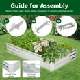 thumbnail image 5 of Resenkos Raised Planter Boxes, Large Space Elevated Flower Beds,Metal Galvanized Raised Garden Bed with Open-Ended Base-6 x 3 ft, 5 of 8