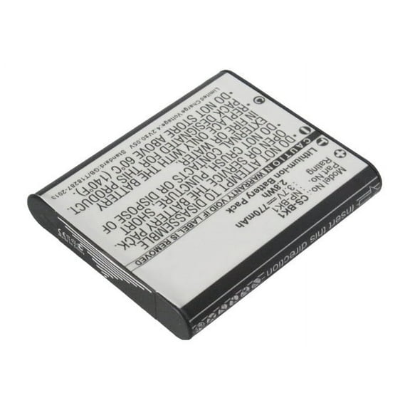Replacement Battery for CyberShot DSC-S980/P,Cyber-shot DSC-S980S,Cyber-shot DSC-W180,Cyber-shot DSC-W180/B,Cyber-shot DSC-W180/R,Cyber-shot DSC-W180B,Cyber-shot DSC-W190,NP-BK1,NP-FK1