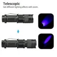 thumbnail image 3 of Purple light Flashlight Led Ultra Violet Uv 365 Nm Blacklight Flashlight Inspection Lamp Torch, 3 of 5
