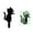 Multicolor, variant on Outdoor Halloween Decorations Yard Signs - Glow in The Dark Skeleton Black Cat Silhouette Lawn Signs with Stakes for Halloween Lawn Garden Front Yard Decorations Outside,1pc-D