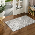 thumbnail image 3 of TOWN & COUNTRY EVERYDAY Walker Modern Stripe Everwash® Washable Multi-Use Decorative Rug, Tufted Kitchen Rug, Low-Profile Door Mat, Bedroom Rug and Bath Rug with Non-Slip Backing, Grey, 24"x40", 3 of 11