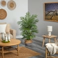thumbnail image 2 of Palm 4" Artificial Areca in Natural Jute Planter, by Nearly Natural, 2 of 3